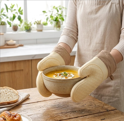 Heat Resistant Kitchen Gloves – Safe Grip for Everyday Cooking